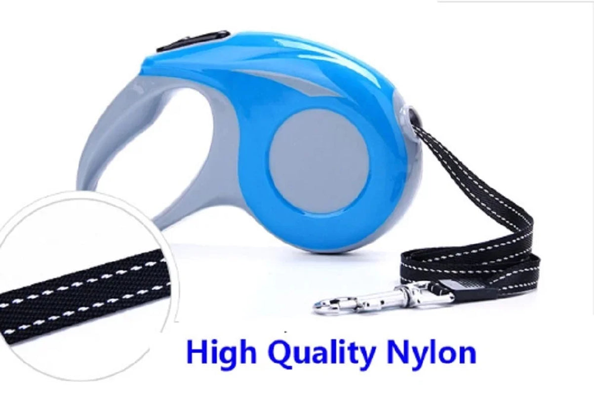 16Ft Heavy-Duty Retractable Dog Leash – Tangle-Free Pet Walking Leash with One-Touch Lock System & Anti-Slip Handle for Medium & Large Dogs