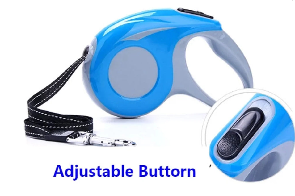 16Ft Heavy-Duty Retractable Dog Leash – Tangle-Free Pet Walking Leash with One-Touch Lock System & Anti-Slip Handle for Medium & Large Dogs