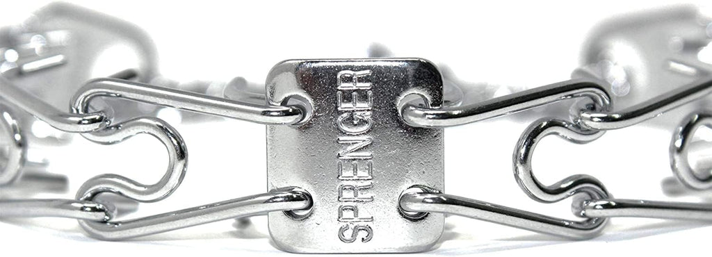 Prong Dog Training Collar Ultra-Plus Chrome Plated Steel Pet Pinch No-Pull for Dogs anti Pull Made in Germany 2.25Mm X 13In Small