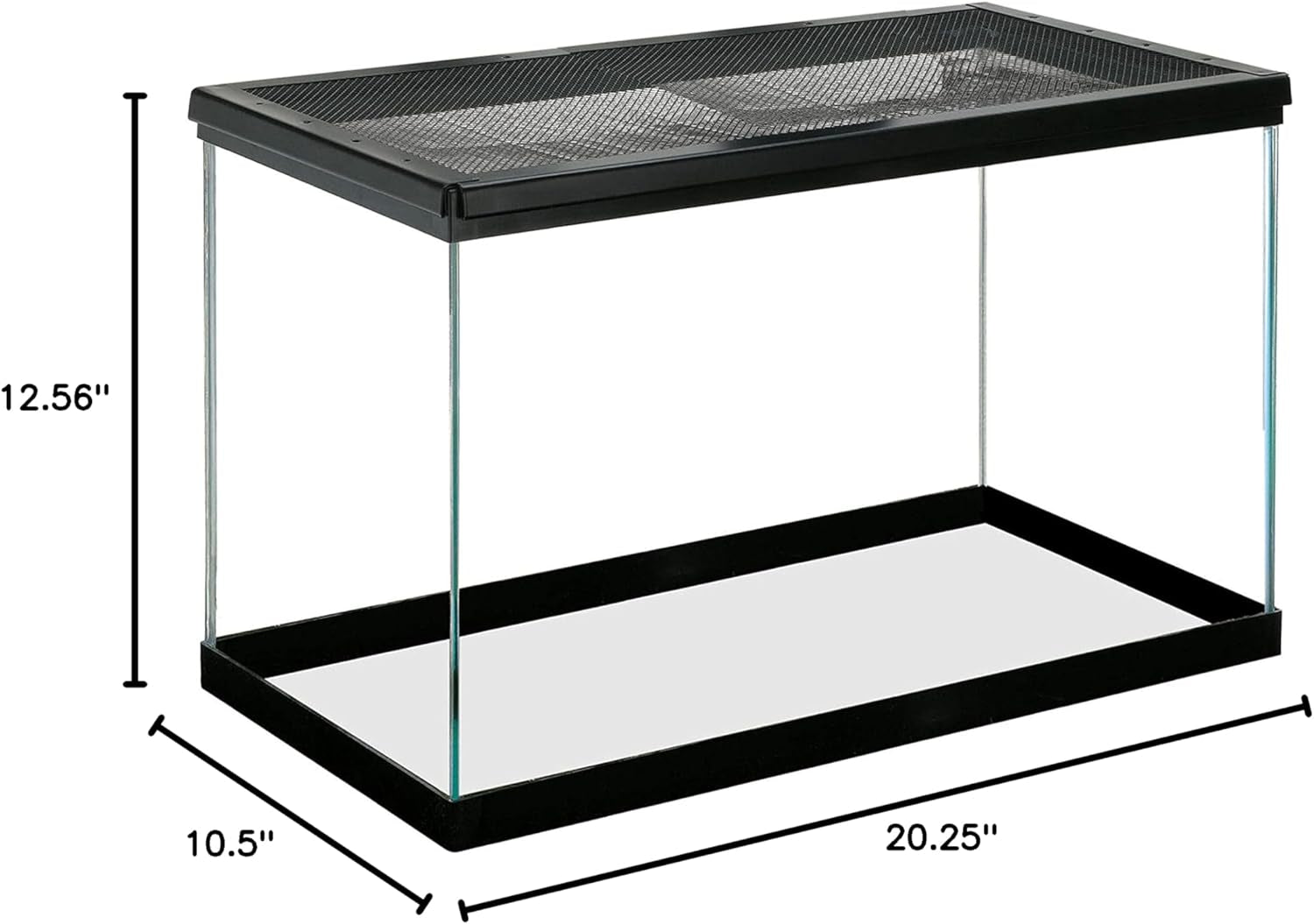 10 Gallon Pet Reptile Starter Habitat Kit with Light and Heat for Small Desert Dwelling Animals