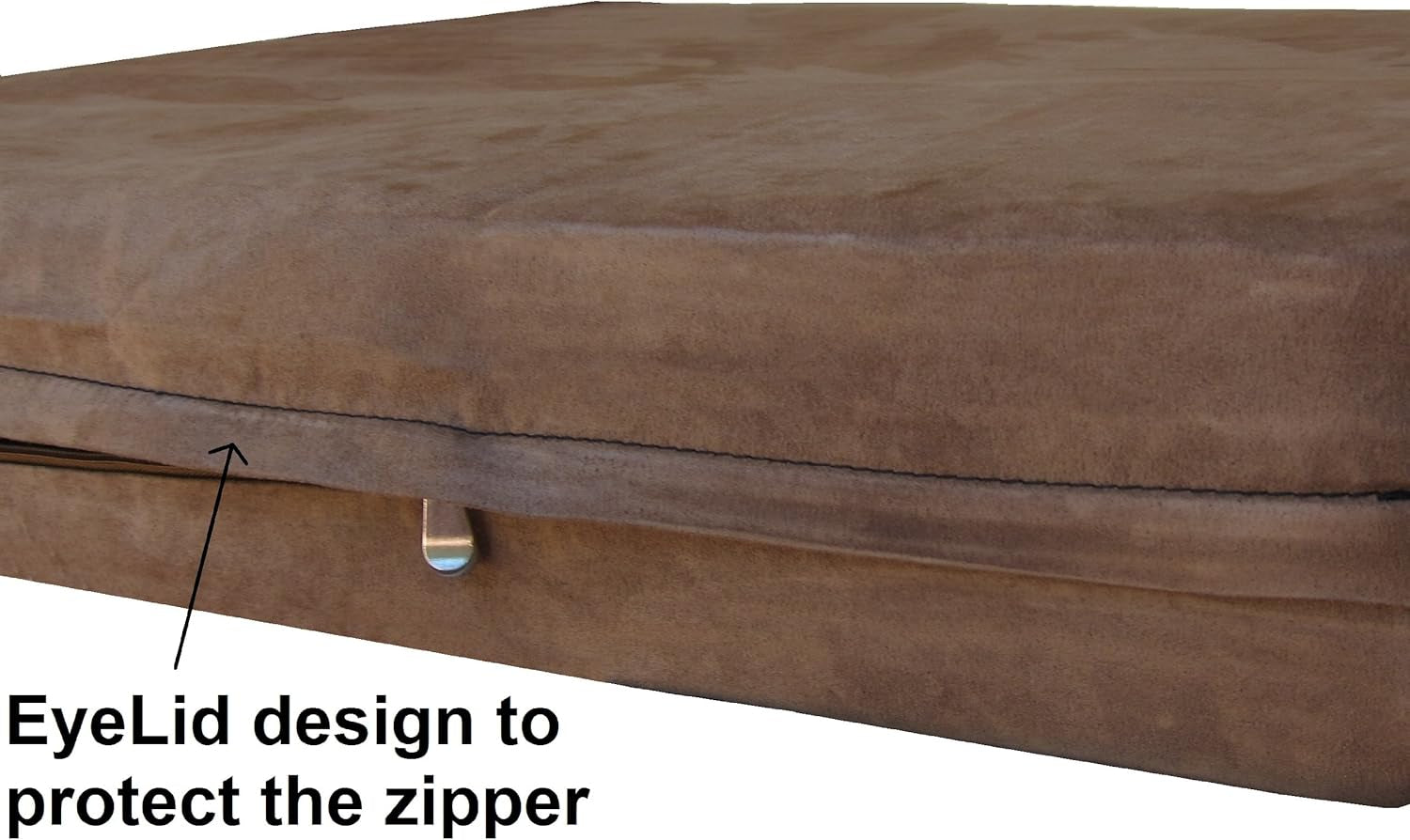 Dogbed4Less Waterproof Memory Foam Dog Bed for Medium Dogs with Washable Cover and Extra Pet Bed Case 37X27X4 Inch, Brown