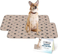 Ezwhelp Reusable Dog Pee Pads, Washable Waterproof Mats for Potty Training or Whelping Pads, Puppy Pad with Rounded Corners, 24X36 Inch, 2 Pack