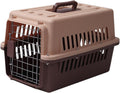 Pet Carrier Pet Travel Box Portable Hard Sided Pet Transport Cage Pet Carrier Crate Box for Tiny Dog Breeds Pet Store Biking, Brown